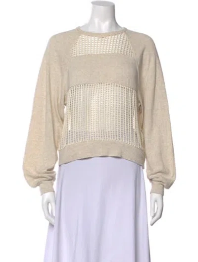 Pre-owned Isabel Marant Crew Neck Long Sleeve Sweatshirt In Neutral