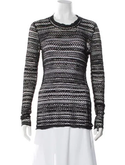 Pre-owned Isabel Marant Crew Neck Long Sleeve Top In Black