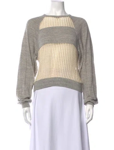 Pre-owned Isabel Marant Crew Neck Long Sleeve Top In Grey
