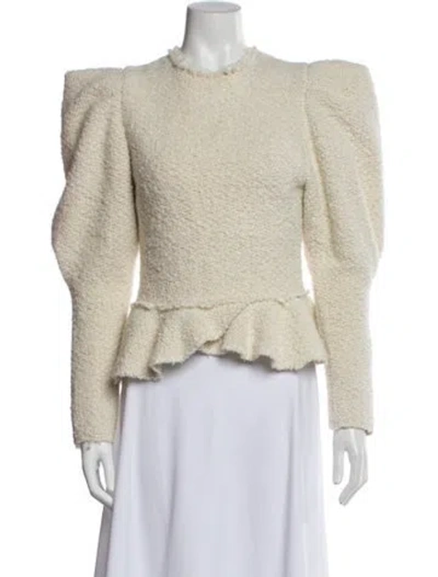 Pre-owned Isabel Marant Crew Neck Long Sleeve Top In Neutral