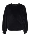 Isabel Marant Crew Neck Long-sleeved T-shirt In Black