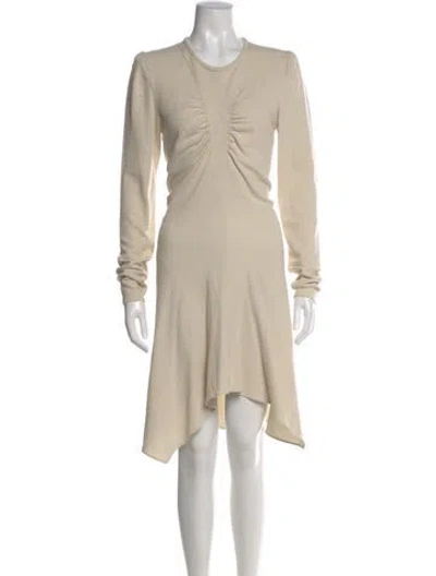 Pre-owned Isabel Marant Crew Neck Midi Length Dress In Neutral