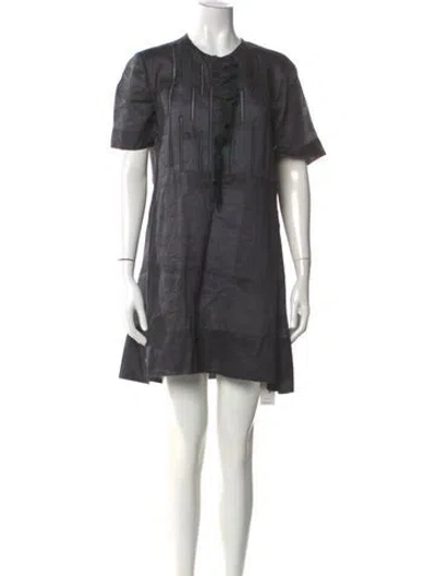 Pre-owned Isabel Marant Crew Neck Mini Dress In Black