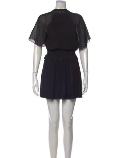 Pre-owned Isabel Marant Crew Neck Mini Dress In Black