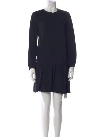 Pre-owned Isabel Marant Crew Neck Mini Dress In Blue