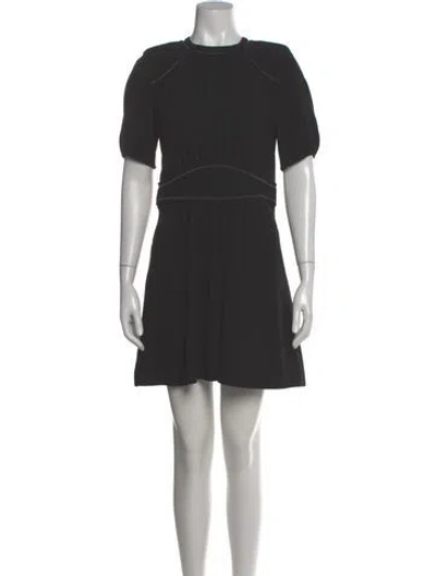 Pre-owned Isabel Marant Crew Neck Mini Dress In Gray