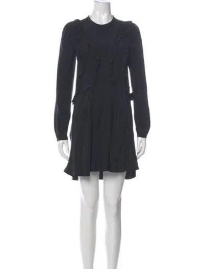 Pre-owned Isabel Marant Crew Neck Mini Dress In Gray