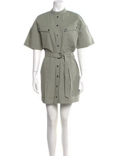 Pre-owned Isabel Marant Crew Neck Mini Dress In Green