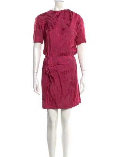 Pre-owned Isabel Marant Crew Neck Mini Dress In Pink