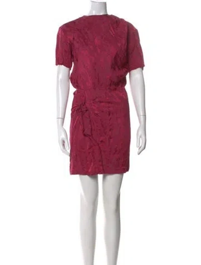 Pre-owned Isabel Marant Crew Neck Mini Dress In Pink