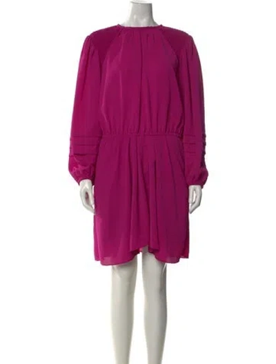 Pre-owned Isabel Marant Crew Neck Mini Dress In Pink