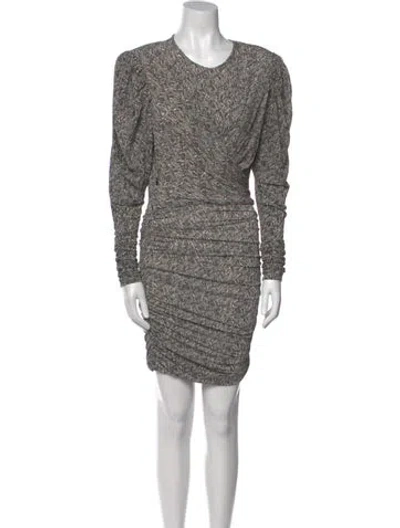 Pre-owned Isabel Marant Crew Neck Mini Dress W/ Tags In Neutral