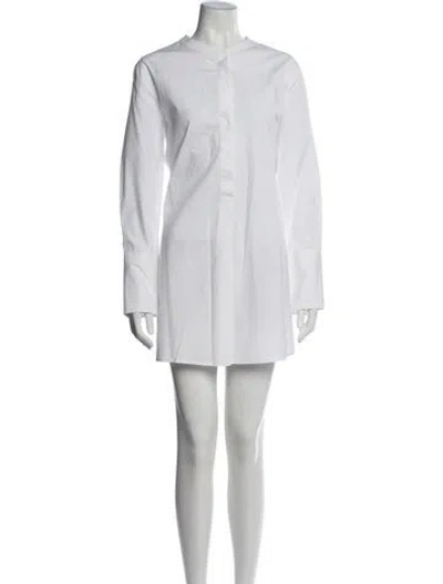 Pre-owned Isabel Marant Crew Neck Mini Dress In White