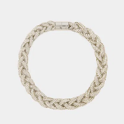 Isabel Marant Crew Neck Necklace -  - Glass - Silver