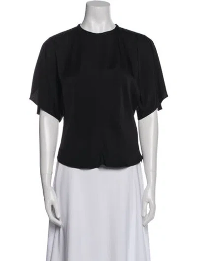 Pre-owned Isabel Marant Crew Neck Short Sleeve Blouse In Blue