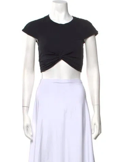 Pre-owned Isabel Marant Crew Neck Short Sleeve Crop Top In White