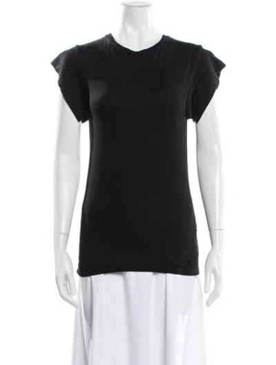 Pre-owned Isabel Marant Crew Neck Short Sleeve Top In Black
