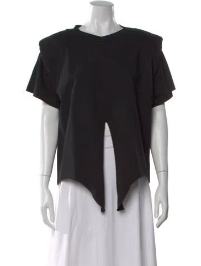 Pre-owned Isabel Marant Crew Neck Short Sleeve Top In Black