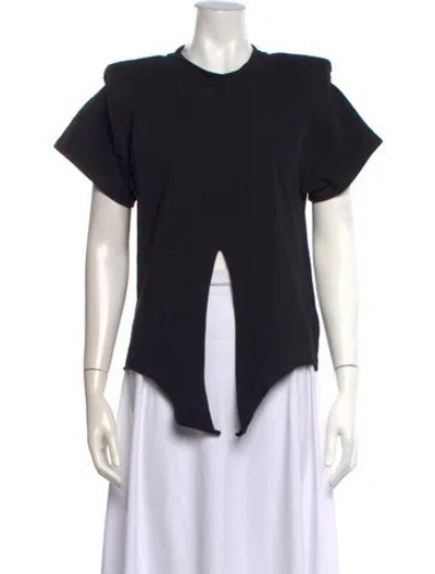 Pre-owned Isabel Marant Crew Neck Short Sleeve Top In Black