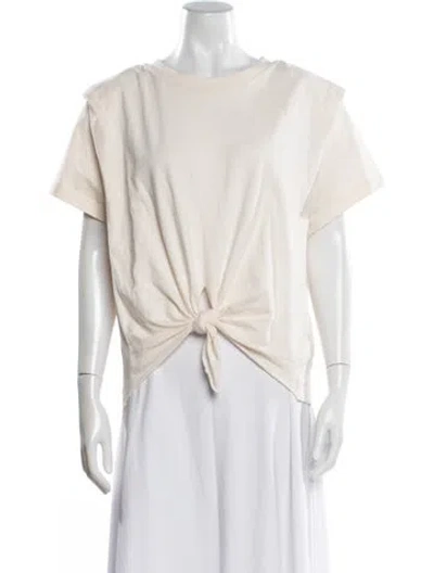 Pre-owned Isabel Marant Crew Neck Short Sleeve T-shirt In Neutral
