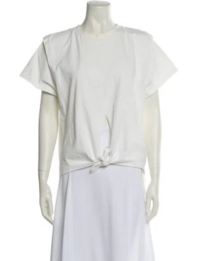 Pre-owned Isabel Marant Crew Neck Short Sleeve T-shirt In White