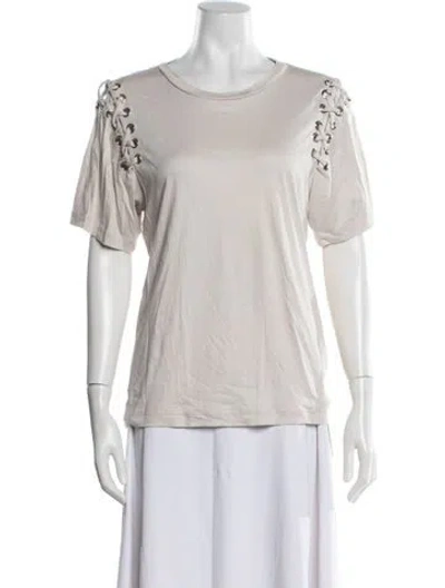 Pre-owned Isabel Marant Crew Neck Short Sleeve T-shirt In White
