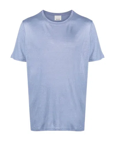 Isabel Marant Crew Neck Short-sleeved T-shirt In Blue