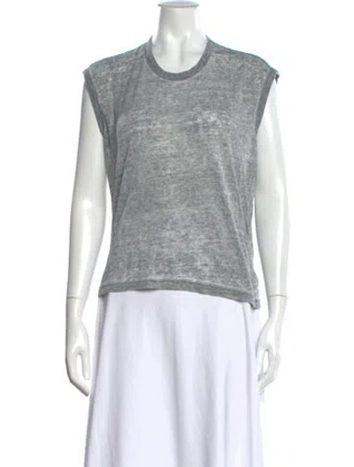 Pre-owned Isabel Marant Crew Neck Sleeveless T-shirt In Grey