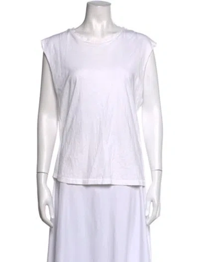 Pre-owned Isabel Marant Crew Neck Sleeveless T-shirt In White