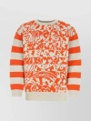 ISABEL MARANT CREW-NECK STRIPED EMBROIDERED SWEATER