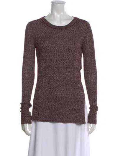 Pre-owned Isabel Marant Crew Neck Sweater In Burgundy
