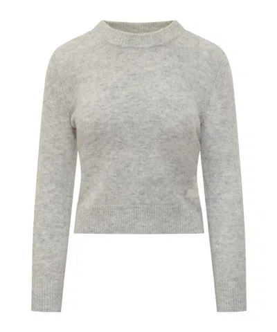 Isabel Marant Crew Neck Sweater In Gray