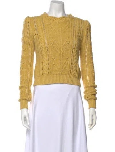 Pre-owned Isabel Marant Crew Neck Sweater In Yellow