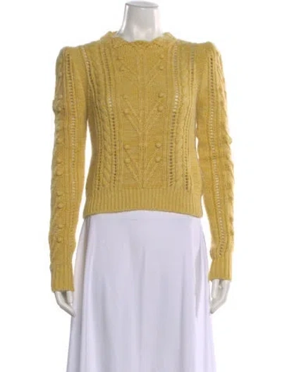 Pre-owned Isabel Marant Crew Neck Sweater In Yellow