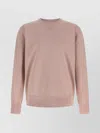 Isabel Marant Crew Neck Sweatshirt Featuring Ribbed Cuffs In Pink