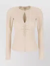 Isabel Marant Crew-neck Top Cut-out Detail