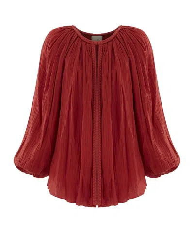 Isabel Marant Crew Neck Top In Red
