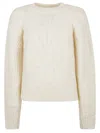 Isabel Marant Kallie Alpaca Blend Knit Sweater In Beige