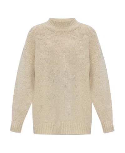 Isabel Marant Crewneck Long-sleeved Jumper In Nude