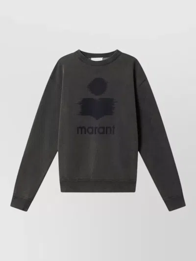 Isabel Marant Men Black Logo Sweatshirt, M Luxury Sweatshirts & Hoodies For Men Darveys In Gray