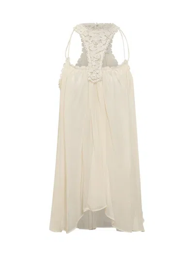 Isabel Marant Crochet And Silk Mini Dress