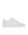 Isabel Marant Crochet-knit Panelled Low-top Sneakers In White