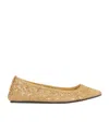 Isabel Marant Crocheted Ballet Flats In Nude