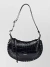 Isabel Marant Crocodile Effect Shoulder Bag Studded Design