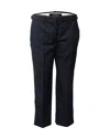 Isabel Marant Cropped Tailored Trousers In Black Wool In Black