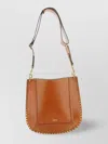 ISABEL MARANT CROSS-BODY BAG WITH STITCH DETAILING AND GOLD-TONE HARDWARE