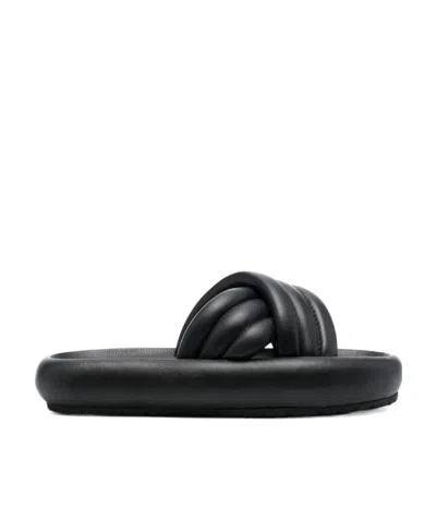 ISABEL MARANT CROSS-STRAP PLATFORM SLIDES