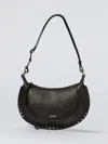 Isabel Marant Women Oskan Moon Leather Shoulder Bag In Black