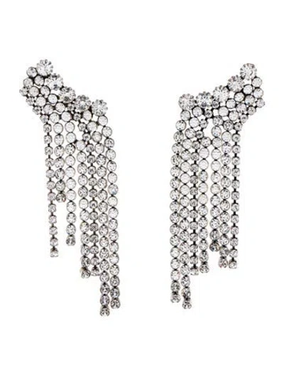 Pre-owned Isabel Marant Crystal 'a Wild Shore' Drop Earrings In Multi