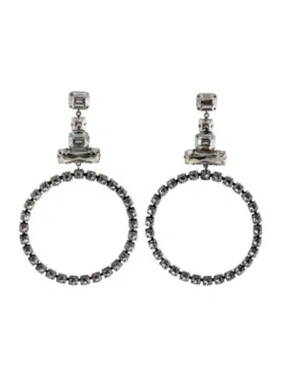 Pre-owned Isabel Marant Crystal Bimbo Drop Earring In Multi